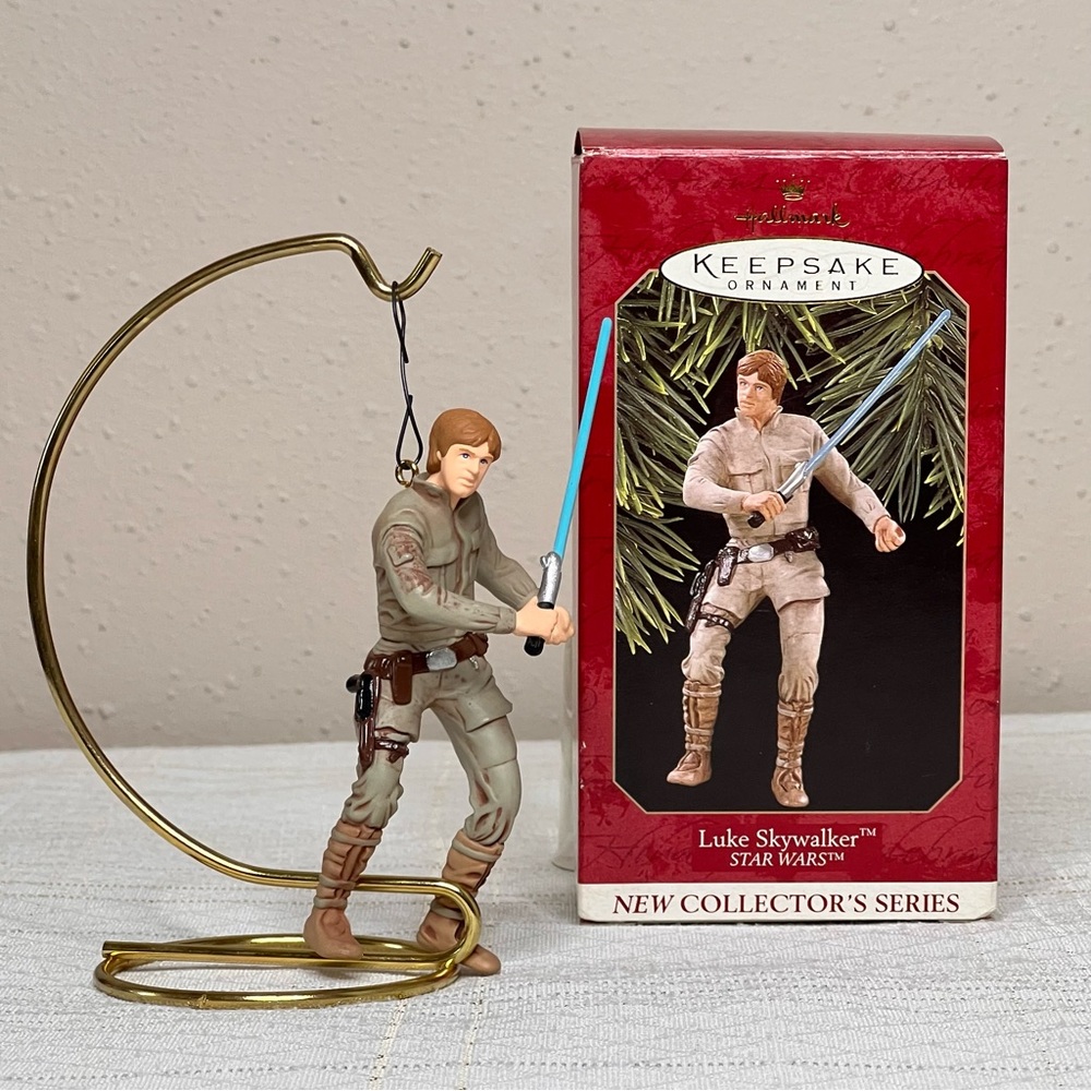 Hallmark Luke Skywalker Ornament — Tan, Brown, Blue